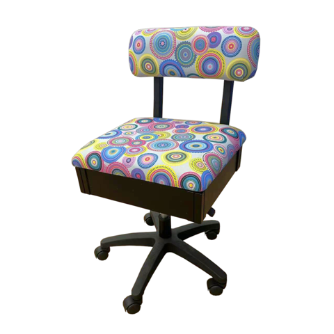 HORN SEWING CHAIR GAS LIFT - Pinwheel - Blue