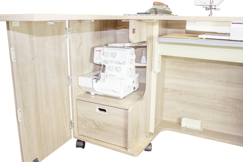 HORN Kensington MKII Sewing Cabinet - Weathered Oak (Flat Packed)