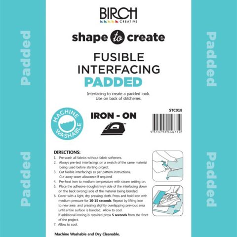 SHAPE TO CREATE I/F Padded Fusible 90cm - White