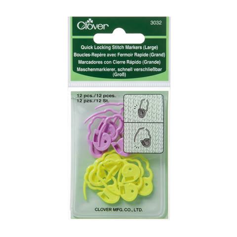 Clover Quick Locking Stitch Markers - Large