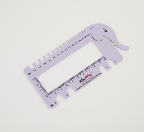 KnitPro - View Sizer With Yarn Cutter - Lilac