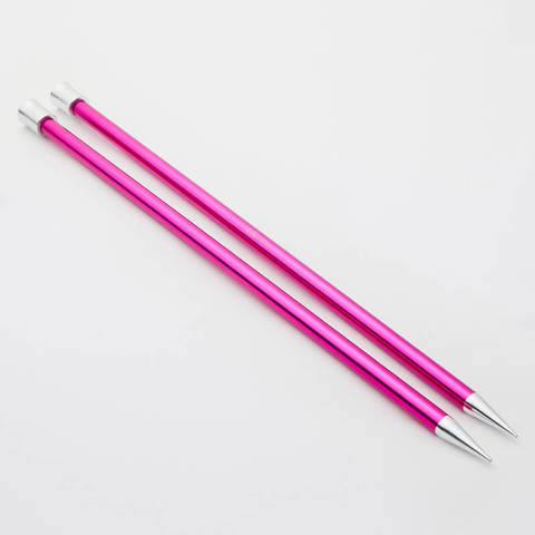KnitPro - Zing Single Point Knitting Needles Aluminium 35cm - 10.00mm