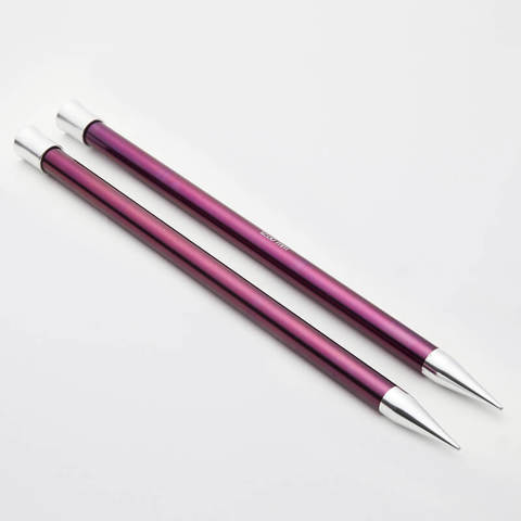 KnitPro - Zing Single Point Knitting Needles Aluminium 35cm - 12.00mm
