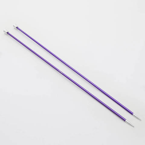 KnitPro - Zing Single Point Knitting Needles Aluminium 35cm - 3.75mm