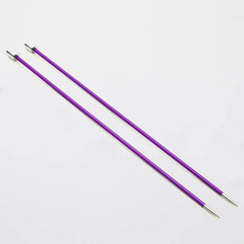 KnitPro - Zing Single Point Knitting Needles Aluminium 35cm - 4.50mm