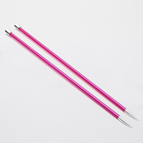 KnitPro - Zing Single Point Knitting Needles Aluminium 35cm - 5.00mm