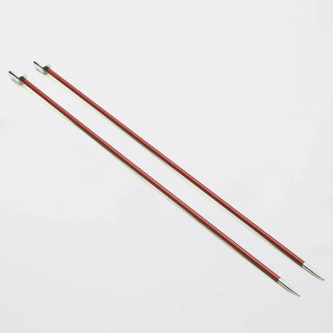KnitPro - Zing Single Point Knitting Needles Aluminium 35cm - 5.50mm
