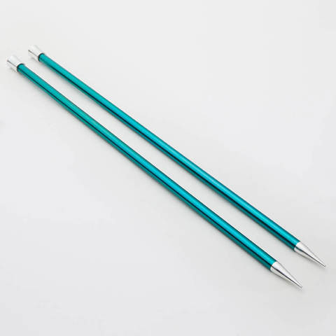 KnitPro - Zing Single Point Knitting Needles Aluminium 35cm - 8.00mm