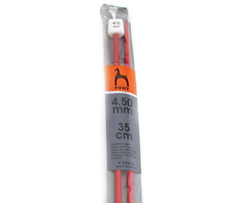 Anodised Knitting Needle 35cm - 4.50mm