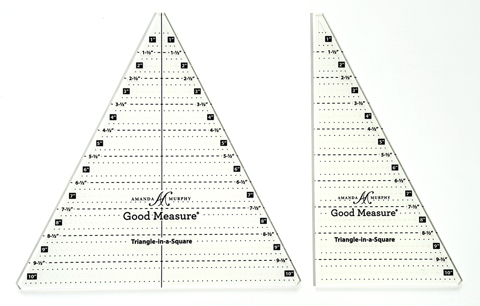 Amanda Murphy Ruler - Triangle-in-a-Square - 2pc