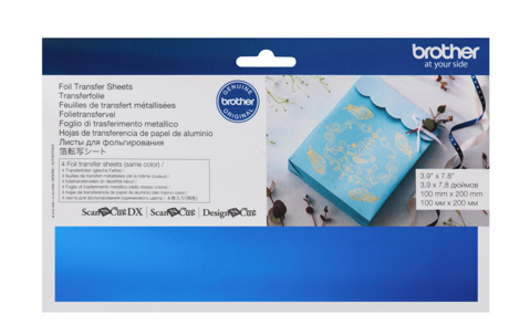 Brother Accessory: ScanNCut - Foil Transfer Sheets Blue
