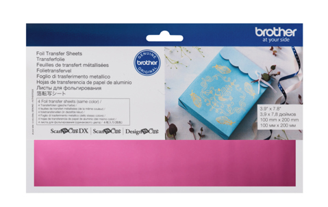 Brother Accessory: ScanNCut - Foil Transfer Sheets Pink