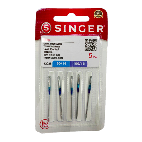 Singer Accessories - Needles - Jeans/Denim Size 90-100 Qty 5