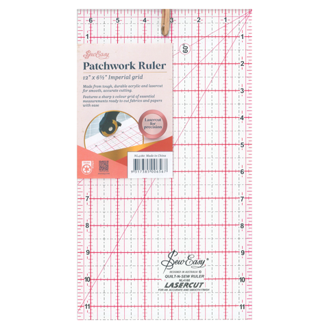 Sew Easy - Quilters Ruler Quilters Imperial 12 x 6.5in