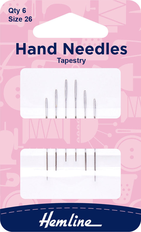 Hemline - Hand Needle Tapestry 6pk - size 26