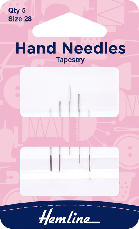 Hemline - Hand Needle Tapestry 5pk - size 28