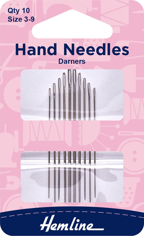 Hemline - Hand Needle Darner 10pk - size 3-9 