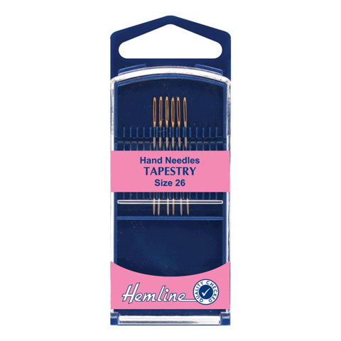 Hemline - Hand Needle Gold Eye Tapestry 6pk - size 26 