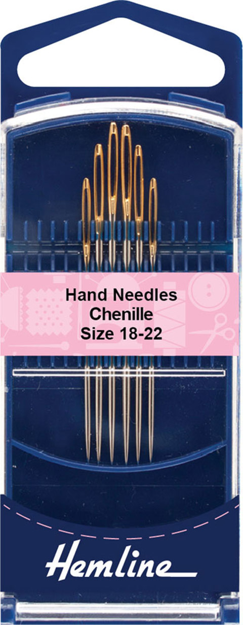 Hemline - Hand Needle Gold Eye Chenille 6pk - size 18-22 