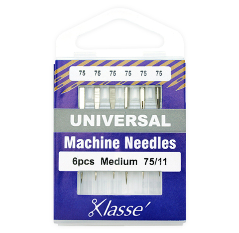 Klasse Machine Needle - Universal 6pc - Size 75/11 