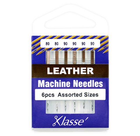 Klasse Machine Needle - Leather Mix 6pc - Sizes 80 / 90