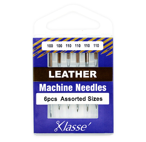 Klasse Machine Needle - Leather Mix 6pc - Sizes 100 / 110