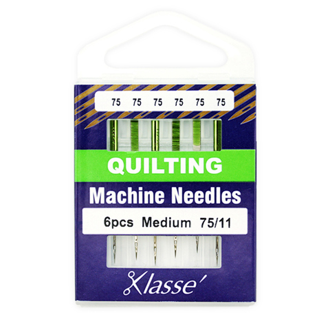 Klasse Machine Needle - Quilting 6pc - Size 75/11