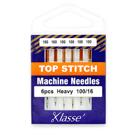 Klasse Machine Needle - Topstitch 6pc - Size 100/16