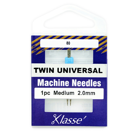 Klasse Machine Needle - Twin Universal 1pc - Size 80/2.0mm 