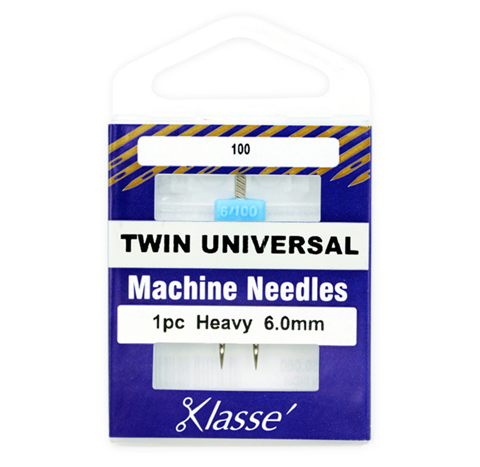Klasse Machine Needle - Twin Universal 1pc - Size 100/6.0mm 