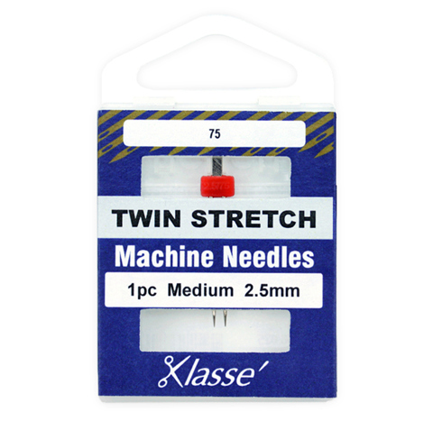 Klasse Machine Needle - Twin Stretch 1pc - Size 75/2.5mm 