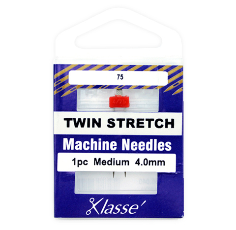 Klasse Machine Needle - Twin Stretch 1pc - Size 75/4.0mm 