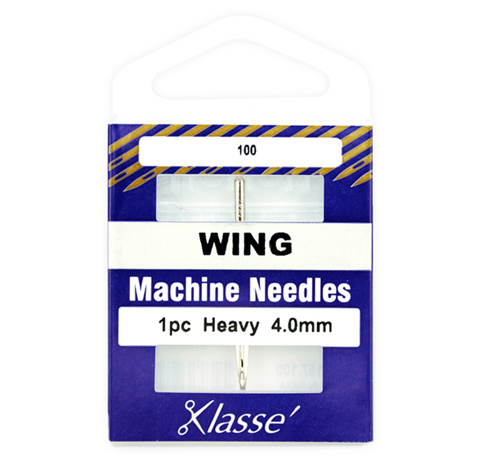Klasse Machine Needle - Wing 1pc - Size 100/4.0mm