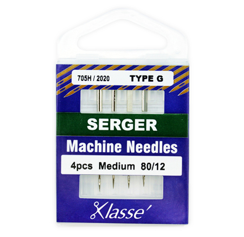 Klasse Machine Needle - Serger 4pc - Size 80/12 (Type G)