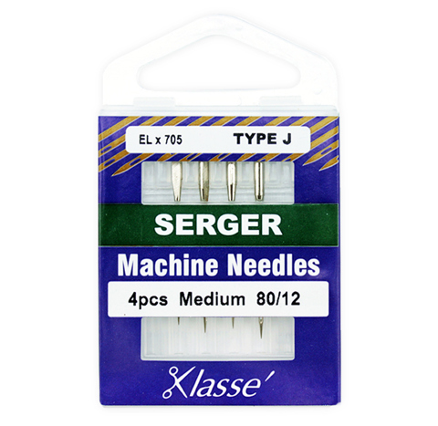 Klasse Machine Needle - Serger 4pc - Size 80/12 (Type J)