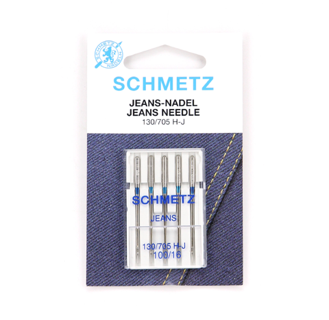 Schmetz Machine Needle - Jeans 5pc - Size 100/16