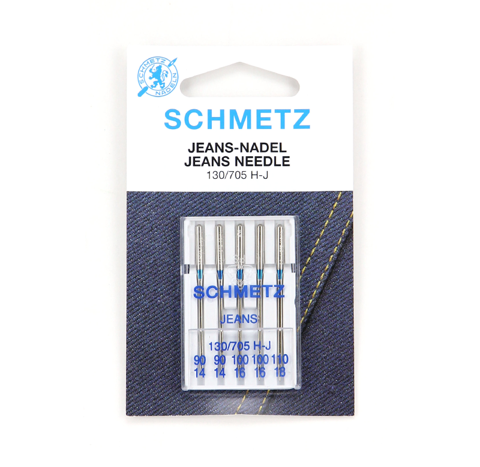 Schmetz Machine Needle - Jeans 5pc - Sizes 90 / 100 / 110