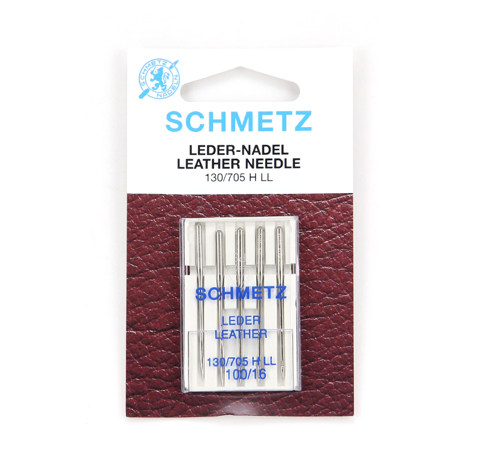 Schmetz Machine Needle - Leather 5pc - Size 100/16