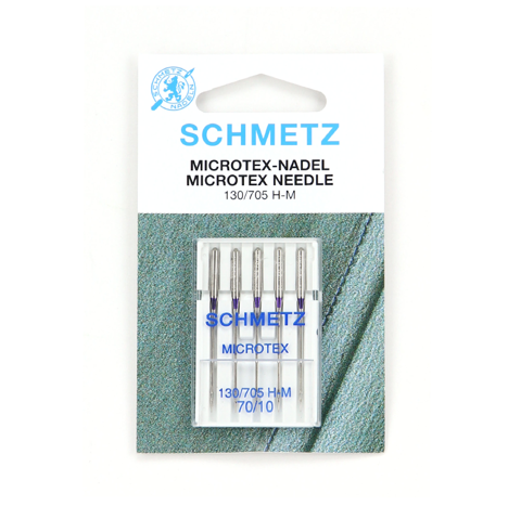 Schmetz Machine Needle - Microtex 5pc - Size 70/10