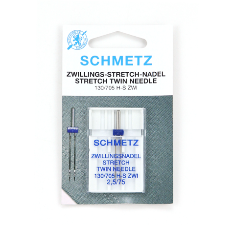 Schmetz Machine Needle - Twin Stretch 1pc - Size 75/2.5mm