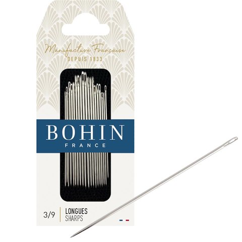 BOHIN - Hand Needle Sharps Qty 20 - Size 3/9