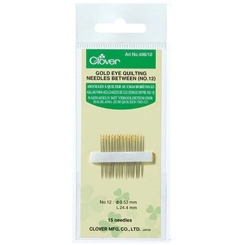 Clover - Quilting Needles No.12