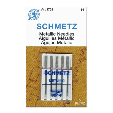 Schmetz Machine Needle - Metallic 5pc - Size 90/14