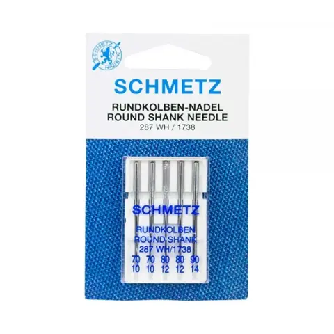 Schmetz Machine Needle - Round Shank Mix 5pc - Sizes 70 / 80 / 90