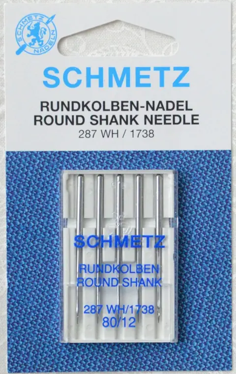 Schmetz Machine Needle - Round Shank 5pc - Size 80/12