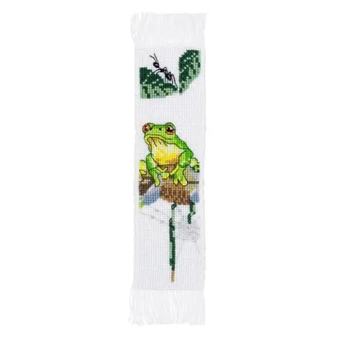 Natalie Jane Parker Counted Cross Stitch Bookmark 5 x 18cm - Frog