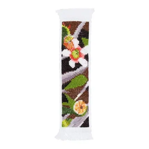 Nicola Woodcock Counted Cross Stitch Bookmark 5 x 18cm - Tea Tree