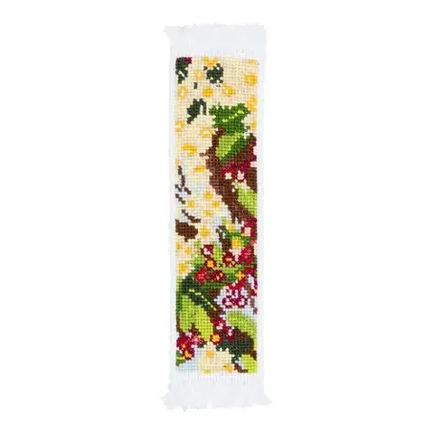 Nicola Woodcock Counted Cross Stitch Bookmark 5 x 18cm - Yellow Gum