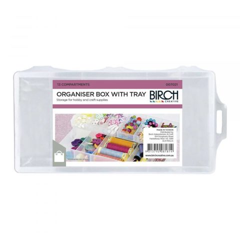 Floss & Notions Organiser Storage Box with Tray