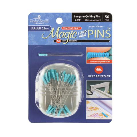 Taylor Seville - Magic Pins Long Arm Leader 50pcs (0.8mm x 60mm)